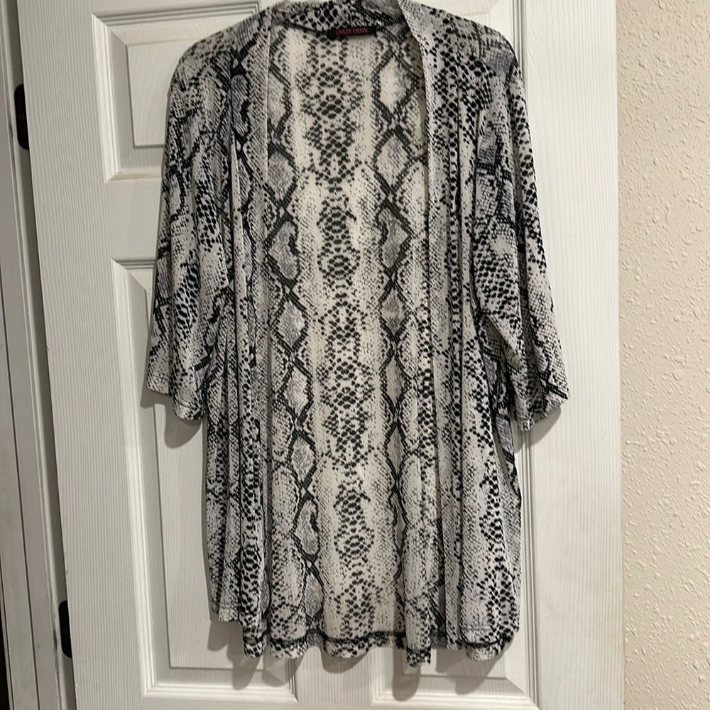 Crazy Train Python Print Kimono - image 2